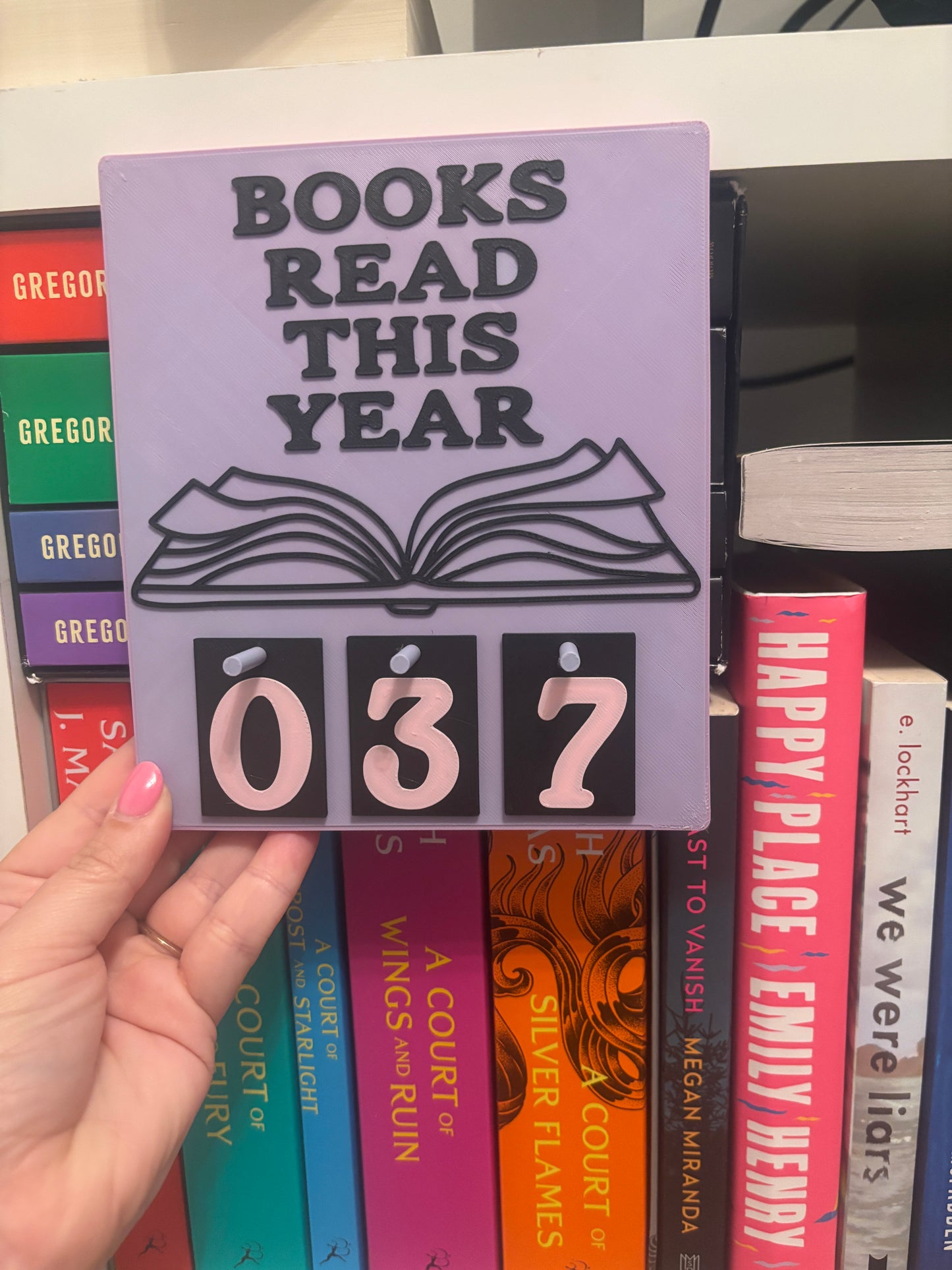 Books Read Counter Sign