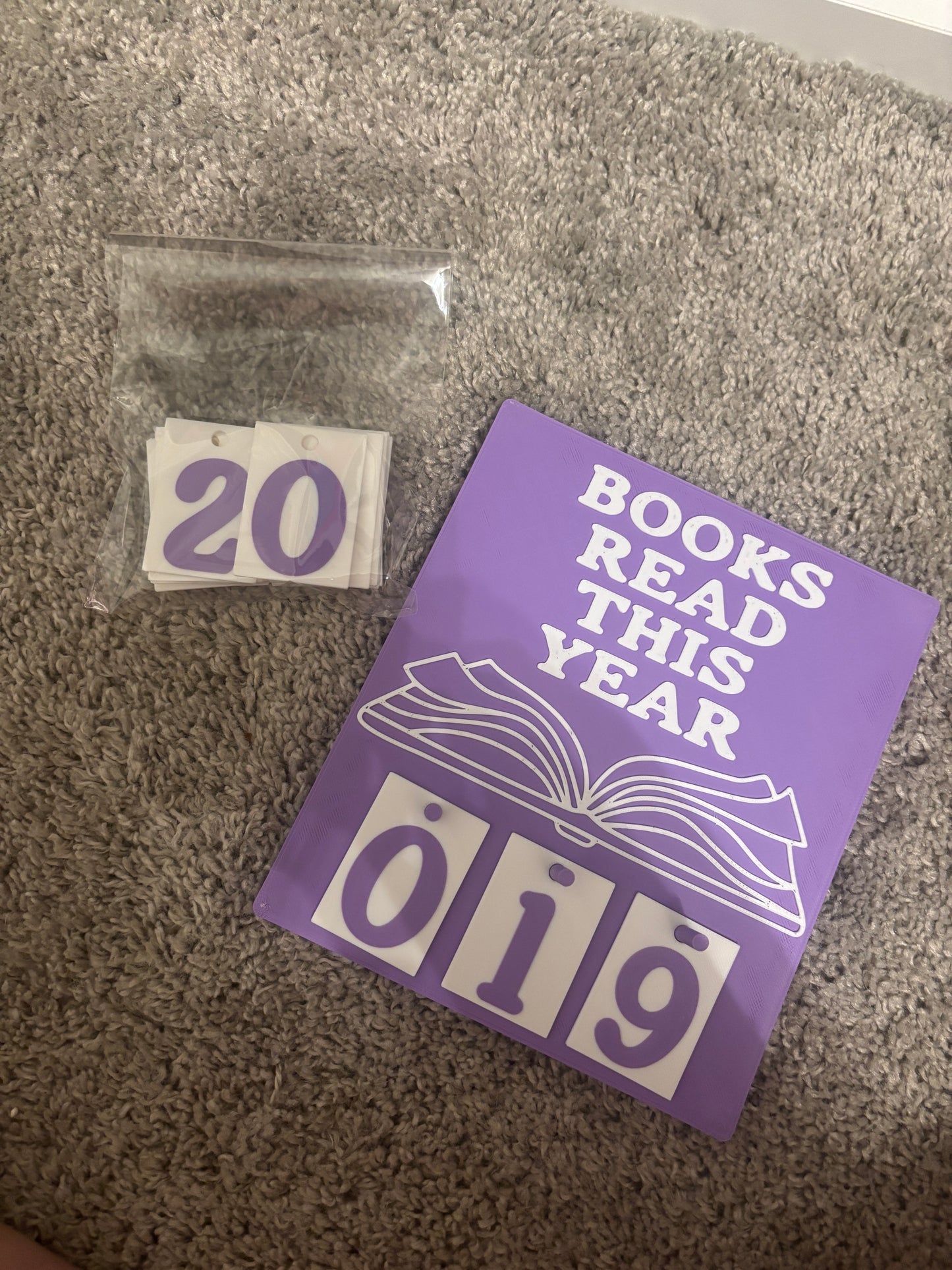 Books Read Counter Sign