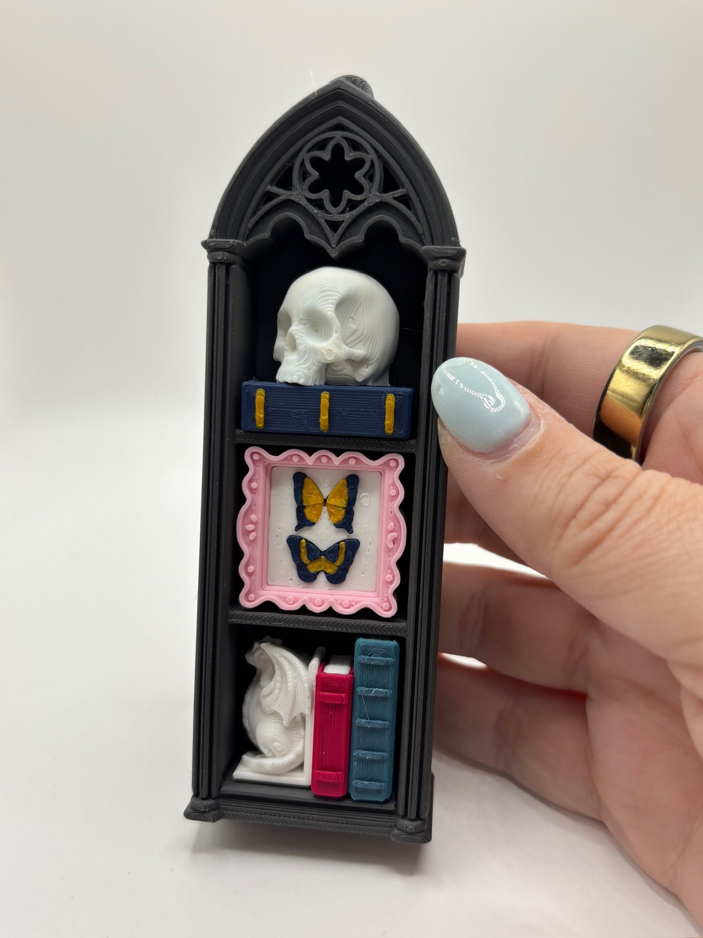 Skinny Gothic Bookcase Clicker