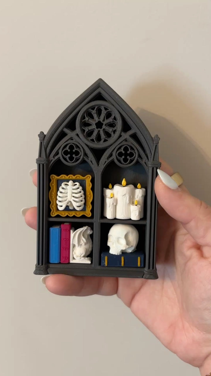 Gothic Bookcase Fidget Clicker