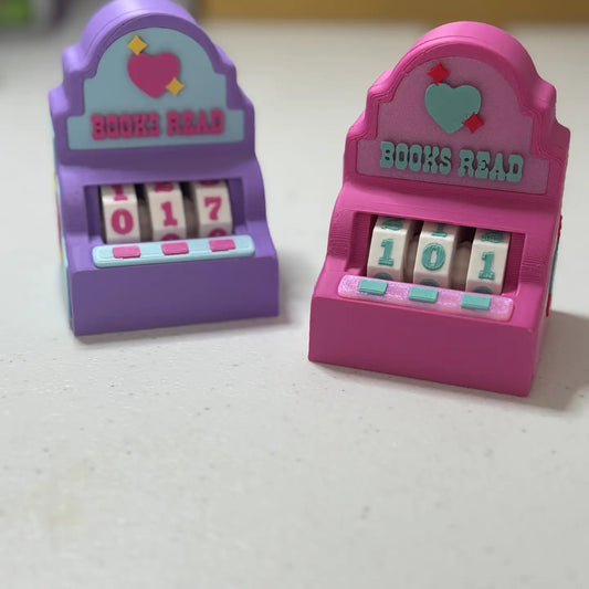 Slot Machine Themed Book Counter