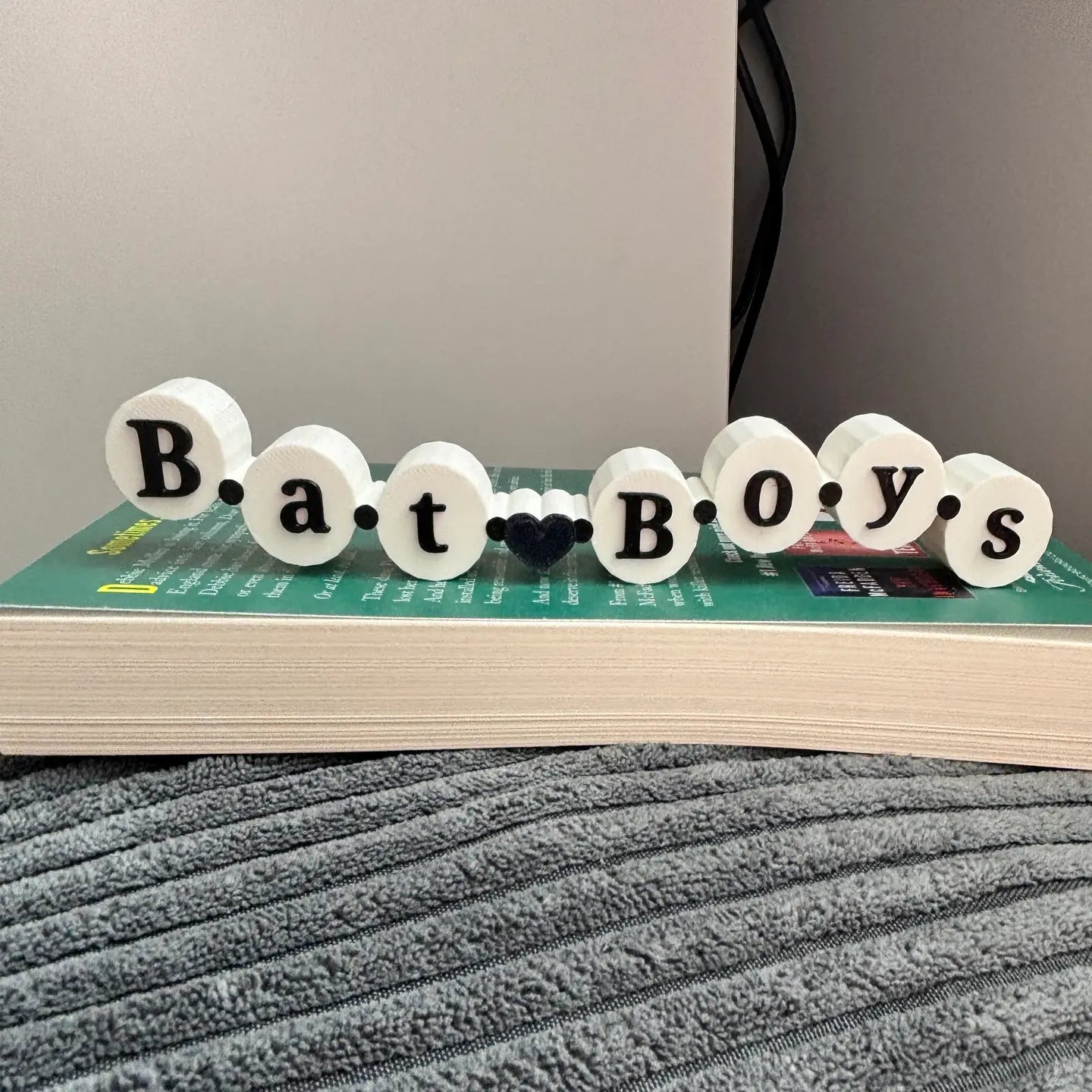 Friendship Bracelet Bat Boys Bookshelf Sign