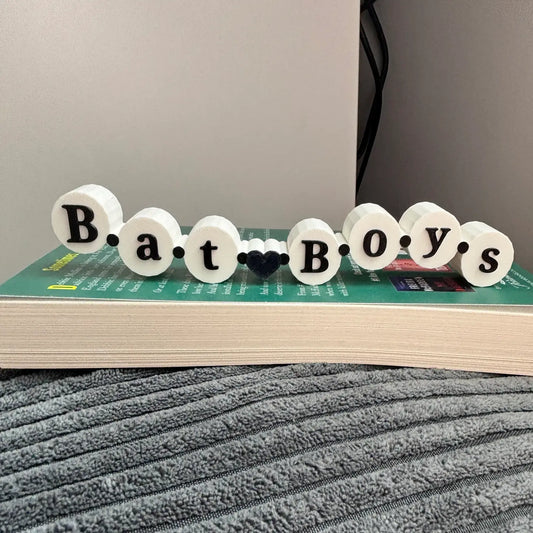 Friendship Bracelet Bat Boys Bookshelf Sign