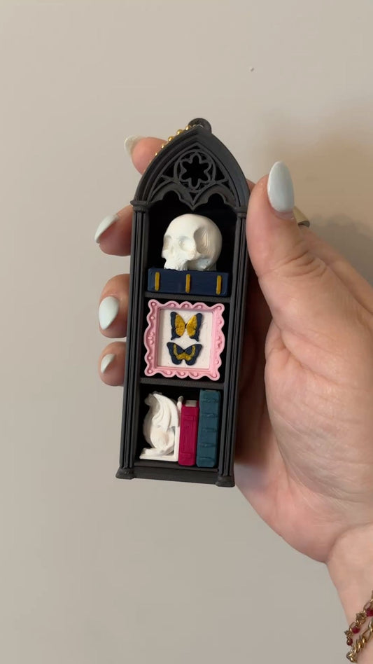 Skinny Gothic Bookcase Clicker