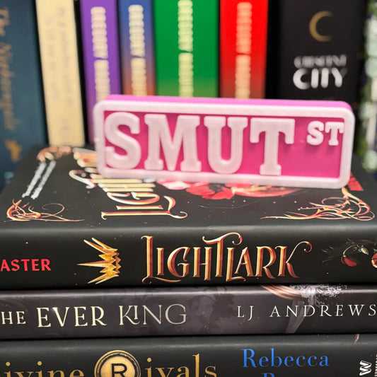 Smut Street Sign | Bookshelf Decor