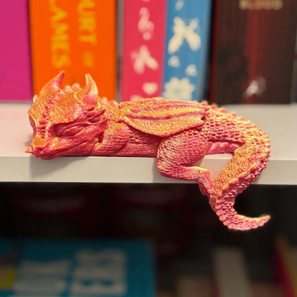 3D Printed: Sleeping Bookshelf Dragon