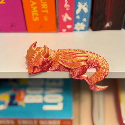3D Printed: Sleeping Bookshelf Dragon