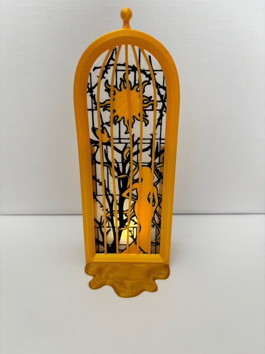 Lady in Cage Tealight Holder Bookend