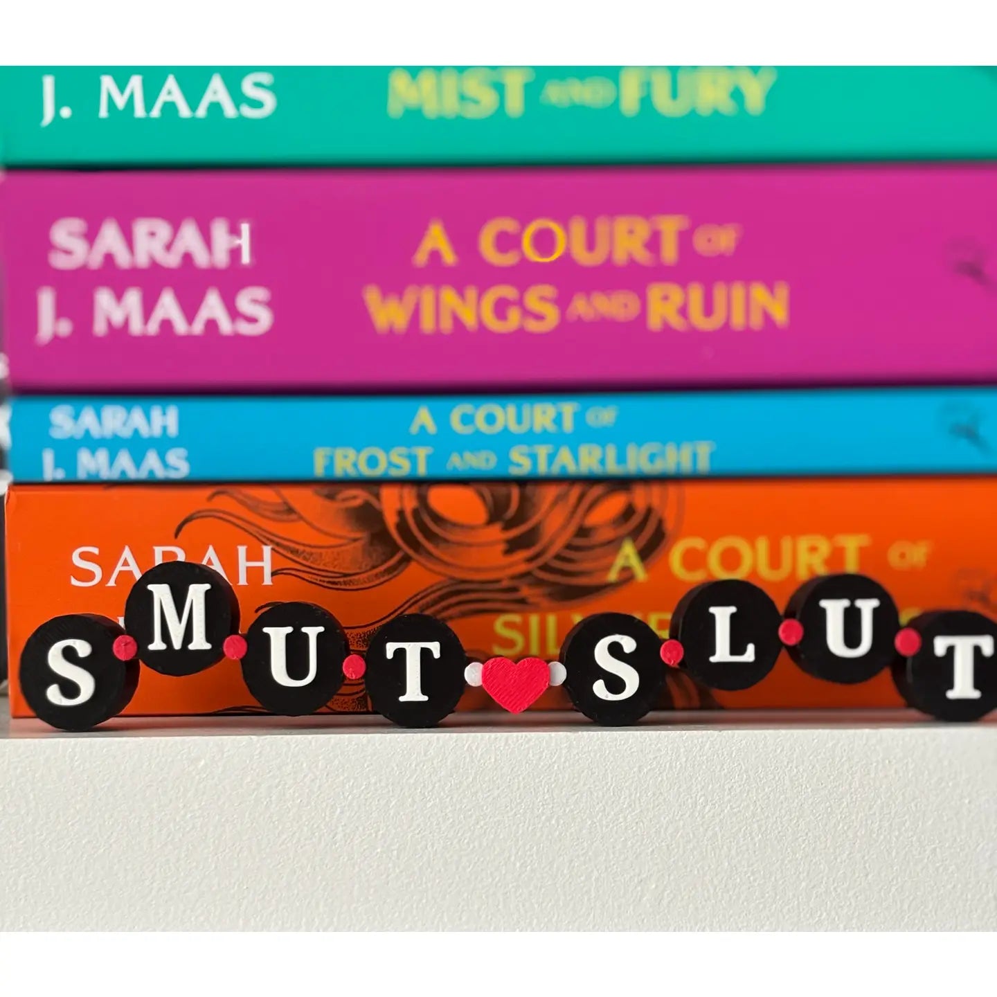 Friendship Bracelet Smut Slut Bookshelf Sign