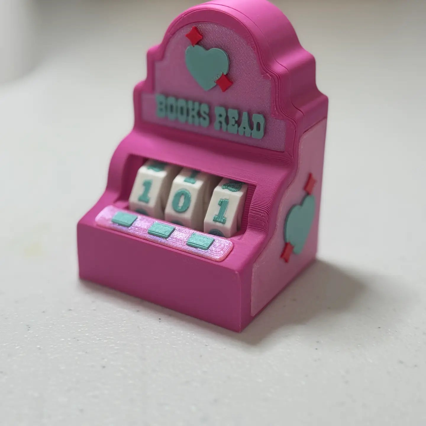 Slot Machine Themed Book Counter