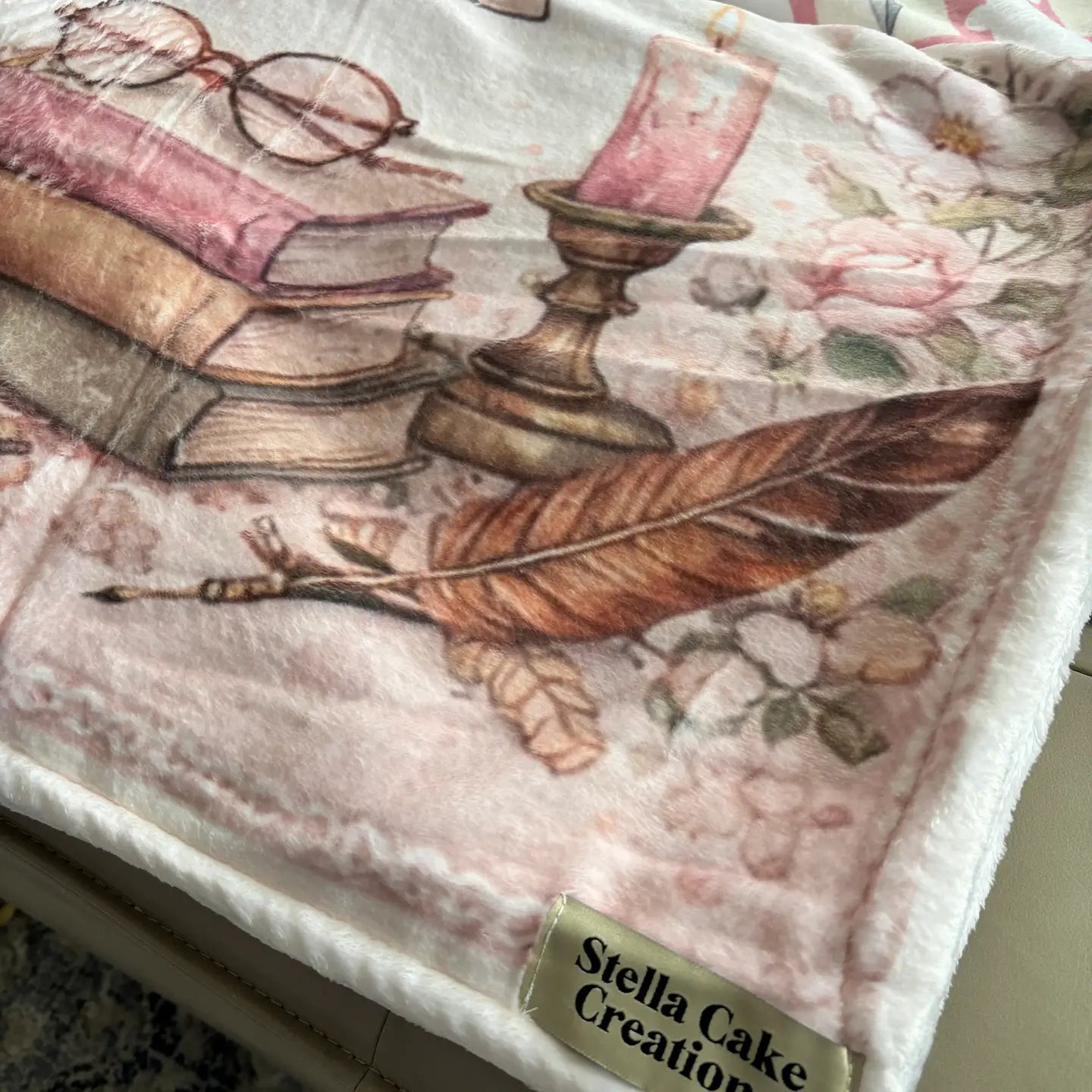 Book Counter Throw Blanket