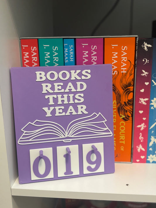 Books Read Counter Sign