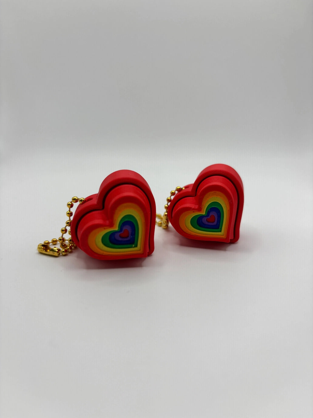 Rainbow Heart Fidget Clicker
