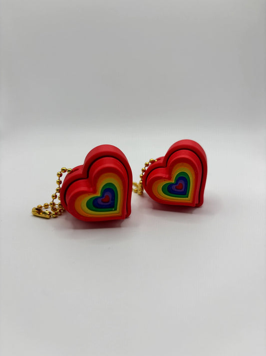 Rainbow Heart Fidget Clicker