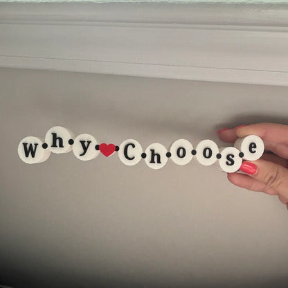 Friendship Bracelet Why Choose Bookshelf Sign