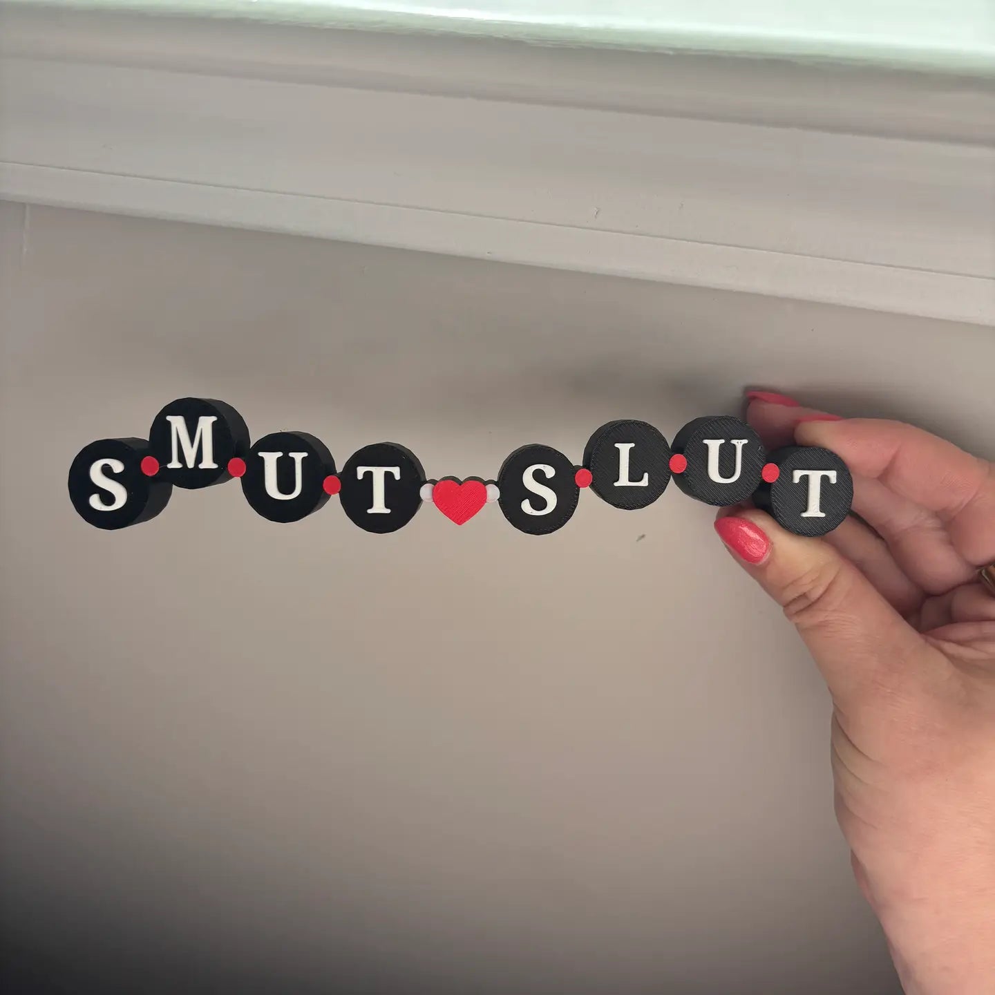 Friendship Bracelet Smut Slut Bookshelf Sign