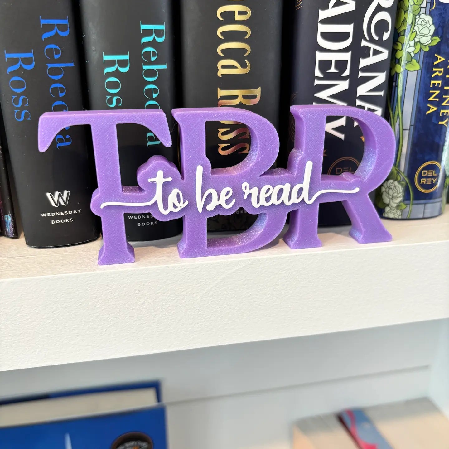 To Be Read (TBR) Standing Shelf Sign